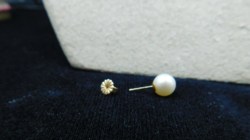 pearl real 14k stud view